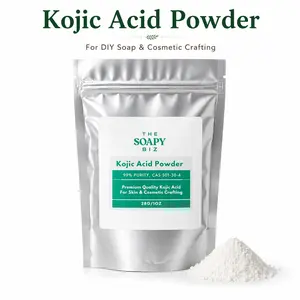 Kojic Acid Powder for DIY Soap Making | Fine Powder for Melt & Pour Soap, Handmade Soap Bars & Cosmetic Crafting Projects
