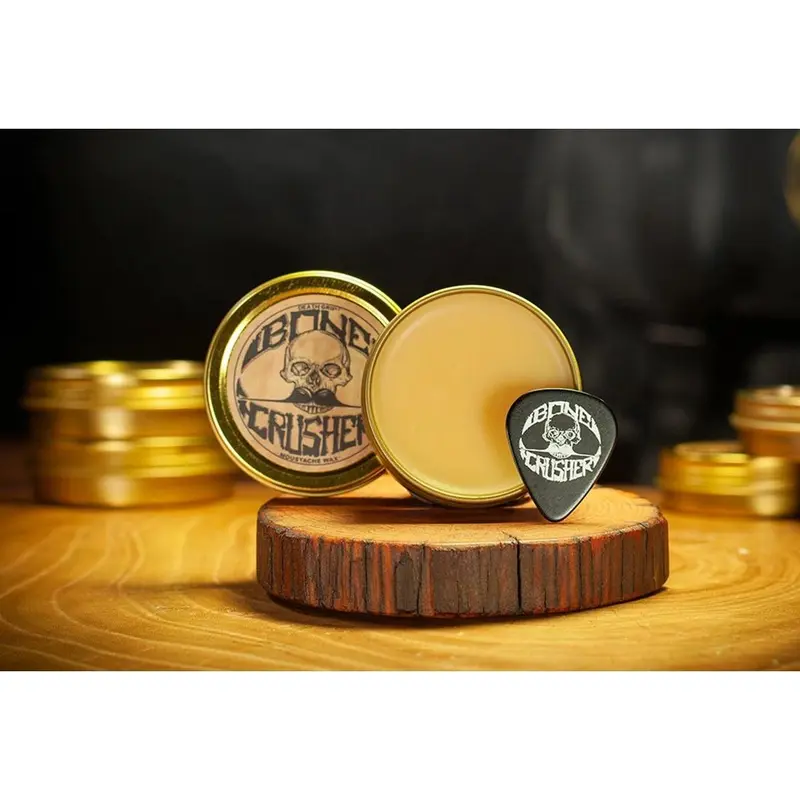 Bone Crusher Extra Strong Extra Firm Mustache Wax | Heat Source Recommended | 1oz Tin