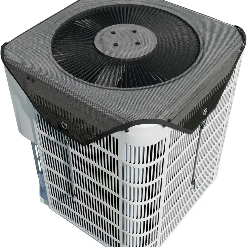 28x28in Outdoor AC Unit Cover - Sustainable, Durable, Weatherproof, Dustproof Mesh Central Air Conditioner Dust Cover for Home, All-Season Debris Leaf Guard Heat Pump Condenser Protector (DFYD Restock, Mid Year Sale Deals), Dustproof Waterproof Dust Cover