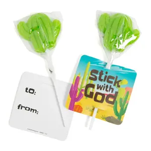 Southwest VBS Cactus Lollipop Handouts for 12