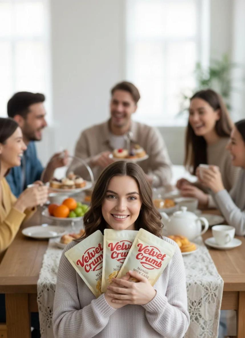 6-Pack Strawberry Milk Cake & Mango Milk Cake, Assorted Soft Milk Cake Combo with 2 Fruit Flavors. Includes 3 bags of strawberry milk cake and 3 bags of mango milk cake, individually wrapped. Soft and creamy treats, perfect for party desserts.