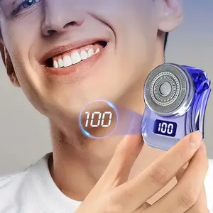 Portable Mini Pocket Shavers, 1 Count USB Rechargeable Waterproof Shaver, Electric Razor for Men, Travel Car Shaver for Daily Use