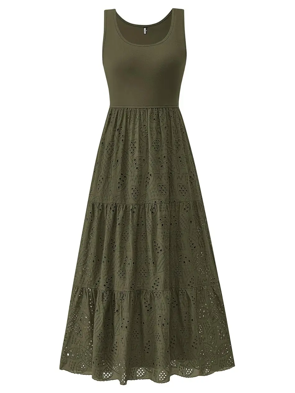 blue eyelet dress - TikTok Shop