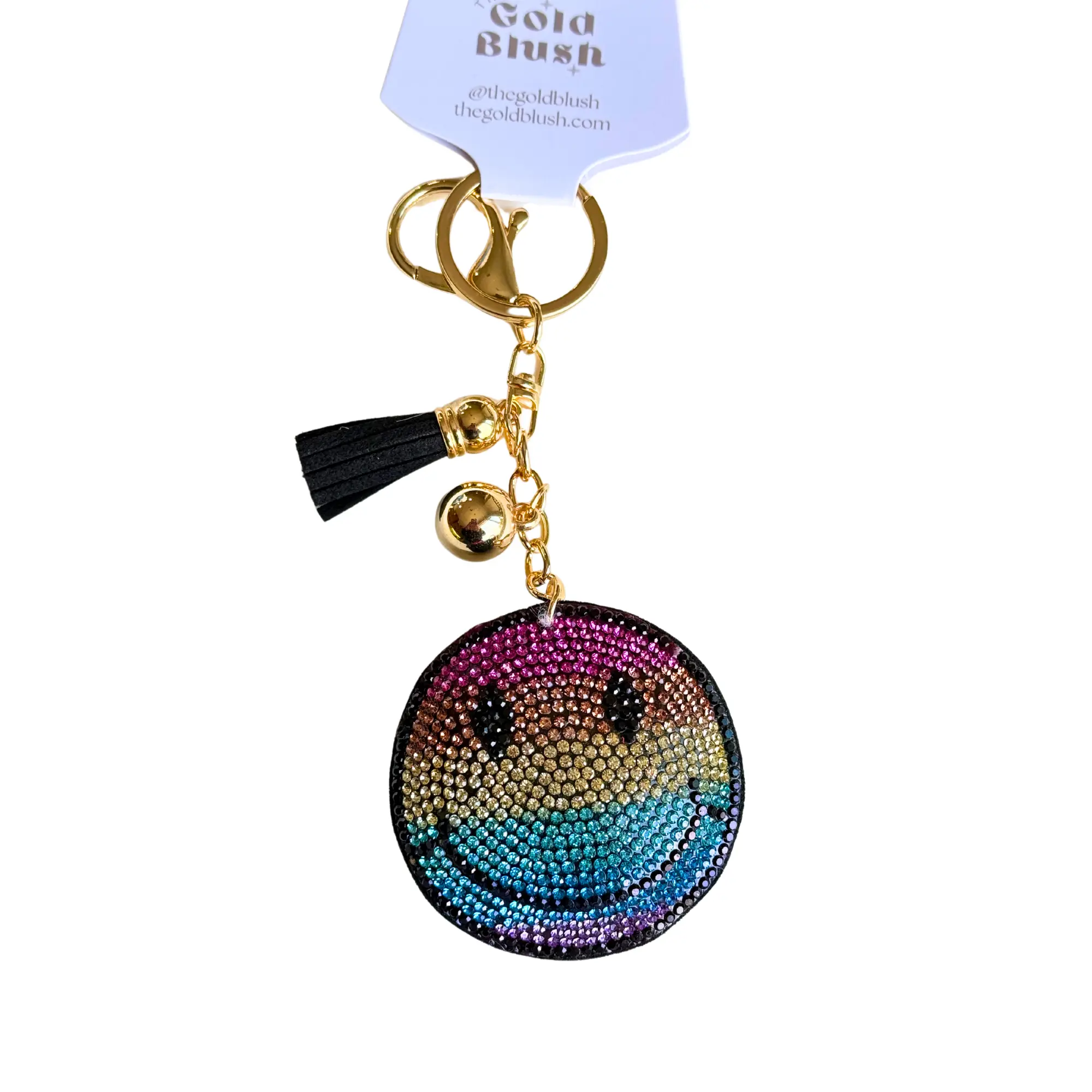 Rainbow Smiley, Gold Hardware