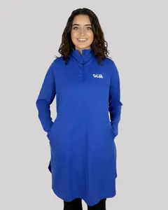 Fitted Training Top 1/4 Zip – Blue
