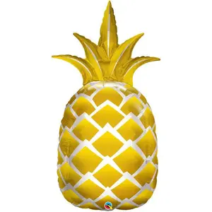 44" Golden Pineapple Shape Helium Balloon 1ct #57362