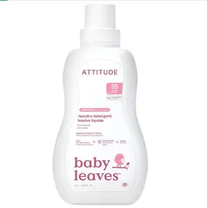 ATTITUDE Baby Laundry Detergent EWG Verified Plant Mineral Based Formula HE Compatible Vegan Unscented 35 Loads 35.5 Fl Oz