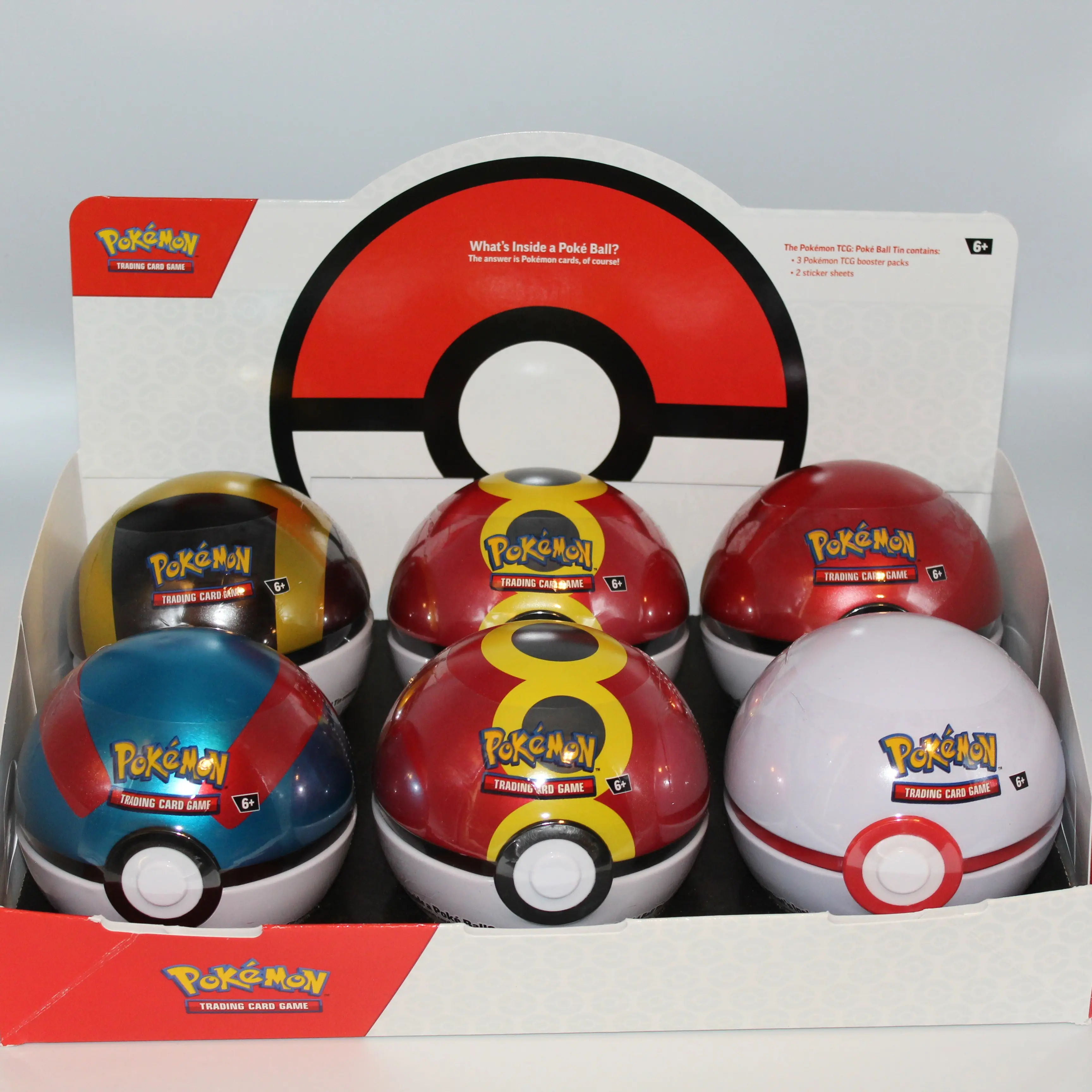 Pokémon TCG: Case of 6 2025 Q4 Pokeball Tins