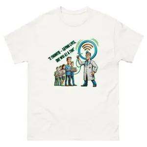 IT Engineer Doctor Wifi Signal Unisex T-Shirt, Geek Gift for Tech Lovers, Funny IT Tee Shirt, Computer Engineer Shirt, Programmer Top