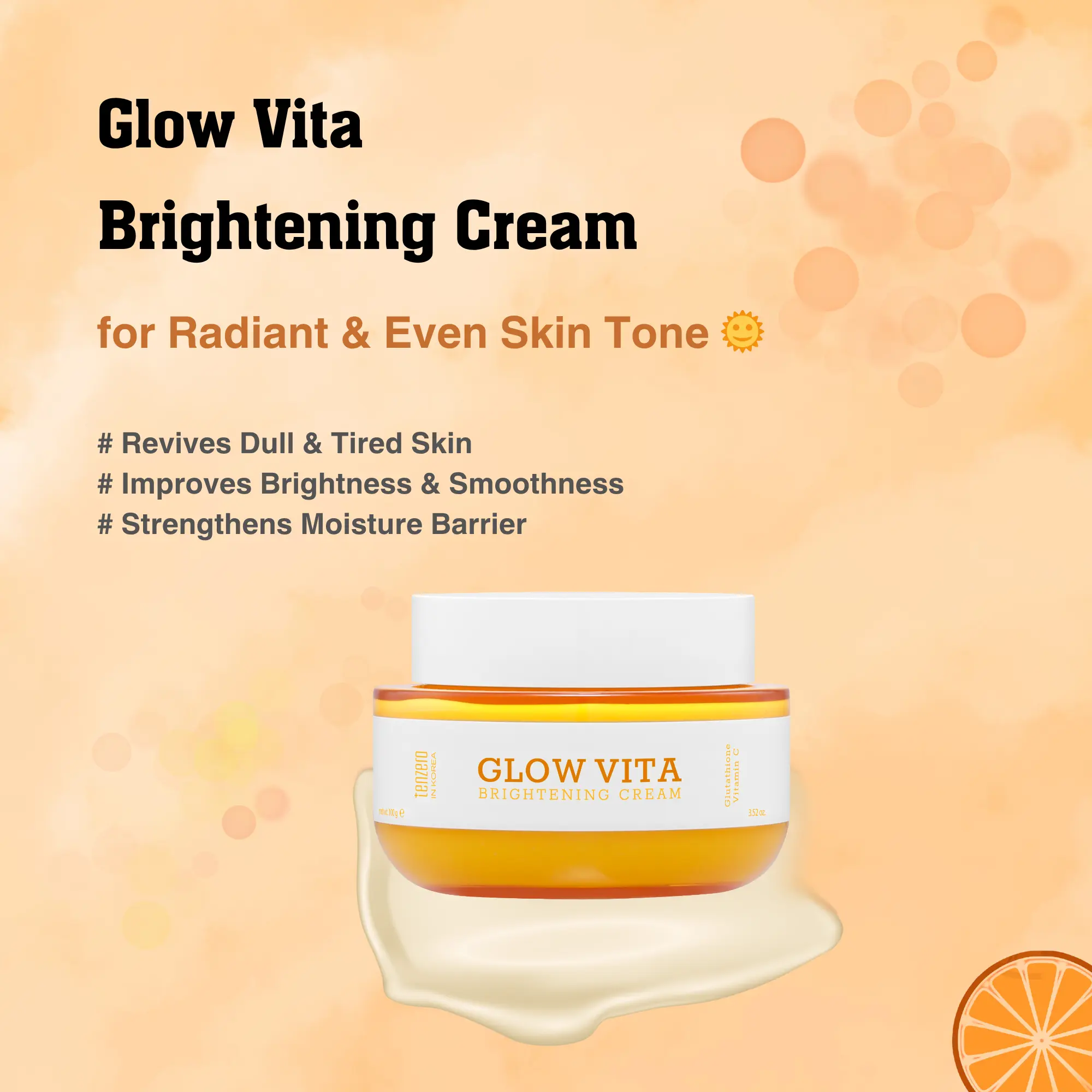 TenzeroGlow Vita Brightening Cream | Vitamin C + Niacinamide | Moisturizing & Radiance-Boosting Face Cream | 100 g / 3.52 oz - TikTok Shop TenzeroGlow Vita Brightening Cream | Vitamin C + Niacinamide | Moisturizing & Radiance-Boosting Face Cream | 100 g / 3.52 oz - TikTok Shop