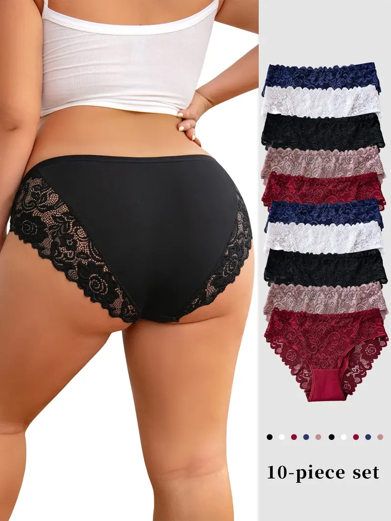Mutandine Plus Size In Nylon Lucido Trasparente – Donna – Modello Boxer A Vita Media – Taglia Unica