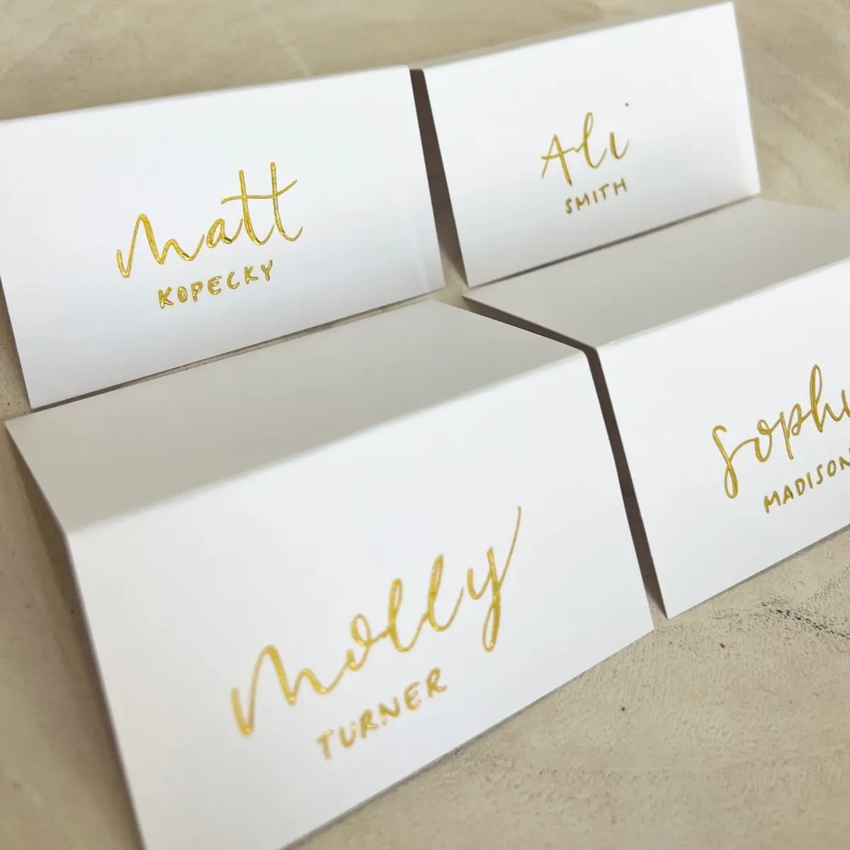 Place Cards, Wedding Place Cards, Gold Foil Place Cards, Bridal Shower Place Cards, Baby Shower Place Cards.