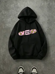 Jesus Heals Band Aid Smiley Face Hoodie, 270G Brushed Fleece Cute Christian Graphic Hooded Sweatshirt, Religious Inspirational Casual Streetwear Pullover For Men Women