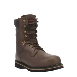 Laredo Men's Chain Dark Brown Electrical Round Steel Toe Work Boots 88344