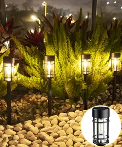 8 Pack Solar Pathway Lights Outdoor, 21.5 Inch Tall IP65 Waterproof Solar Garden Lights with Edison LED Tungsten Filament Bulb, Dusk to Dawn Auto On/Off Solar Landscape Lights for Yard, Patio, Pathway Decor (Warm White)