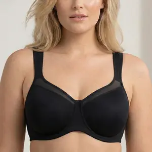 HSIA Alina Full Coverage Underwire Bra Plus Size Supportive Unlined Adjustable Strap Comfort Fit T-Shirt Style SpringStatements