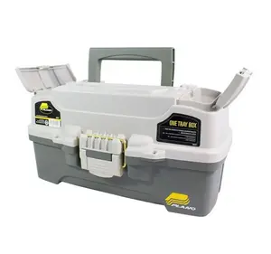 Plano 6201 One-Tray Tackle Box, Bait Storage, Extending Cantilever-tray Design