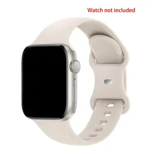 Adjustable Waterproof Silicone Apple Watch Band, Soft Comfortable Strap for All Models, Durable Smartwatch Accessory, Smart Watch Accessories, Enhances Style & Comfort