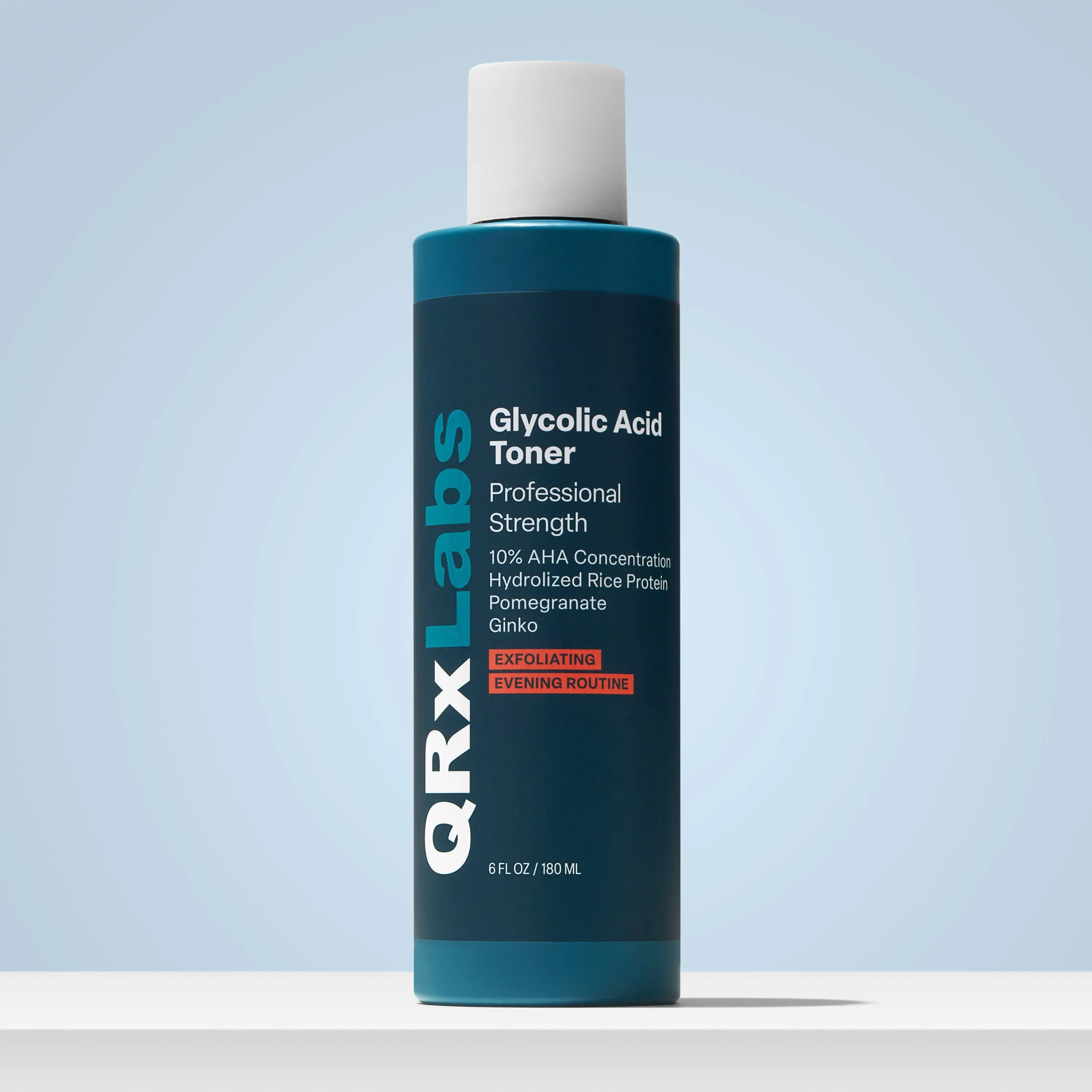 Glycolic Acid Facial Toner - Gentle Exfoliation and Brightening with Pomegranate, Gingko Biloba, and Hydrolyzed Rice Protein