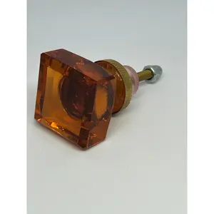 Golden Shine Glass Knob