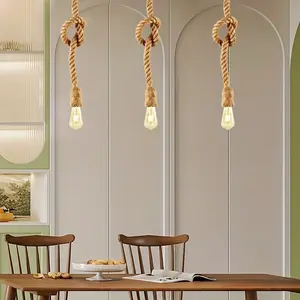 Vintage Industrial Ceiling Pendant Light with E27 Socket, Retro Dining & Bedroom Chandelier for Bar, Living Room. Easy Install, Energy Efficient Bulb Compatible, Warm Ambient Lighting.