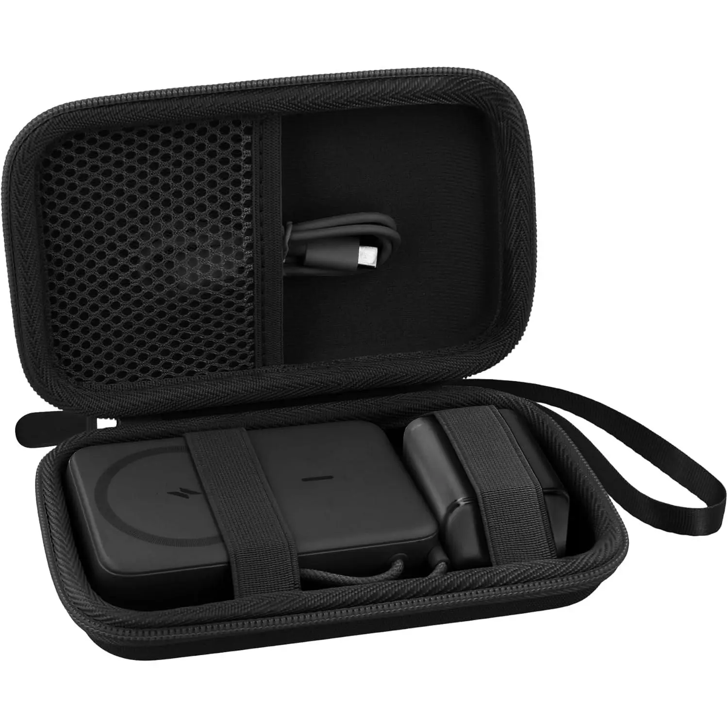 Case for  Zolo Magnetic Power Bank Wireless Portable Charger, Hard Travel Case Compatible with  5,000mAh / 10,000mAh Magsafe  Pack (Black Case)