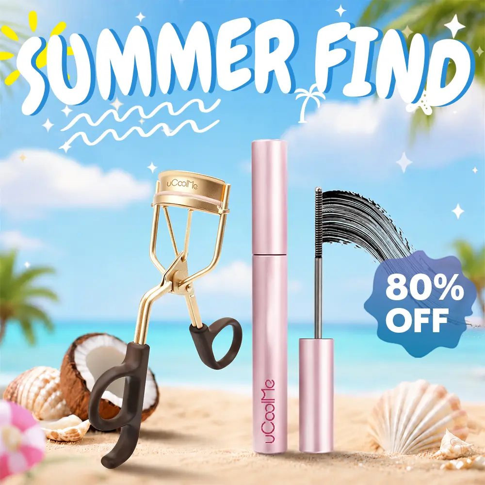 uCoolMe Lengthening and Curling Mascara 3D Eyelash Iron Magic Wand Mascara Black Long Lasting Waterproof Smudge Proof 24 Hour Wear Natural Extension Thickening Effect Ultra Fine Volumizing Makeup Cosmetics with Eyelash Curler #DealsForYouDays