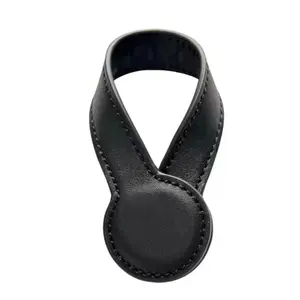 Multi-Purpose Leather Magnetic Hat Clip, Strong Magnet Round Storage Organizer, Travel Bag Hanging Accessory, Versatile Leather Holder