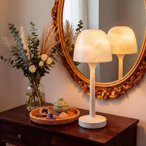 Waterproof Shower Lamp with Ocean Wave Projector for Bathroom, Cordless Rechargeable Bath Light with 16 Color Changing,Table Lamp with Soft 360˚Glow for Bathtub, Night Shower & Relaxing Dating