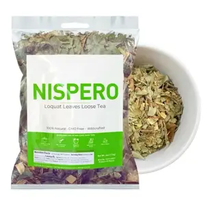 VIRAL Te Hojas de Nispero (té de hojas de níspero) - 100% natural, artesanal, sin OMG, sin gluten, vegano Tea Nispero Herbal Tea , Loquat tea wild crafted , imported from Mexico