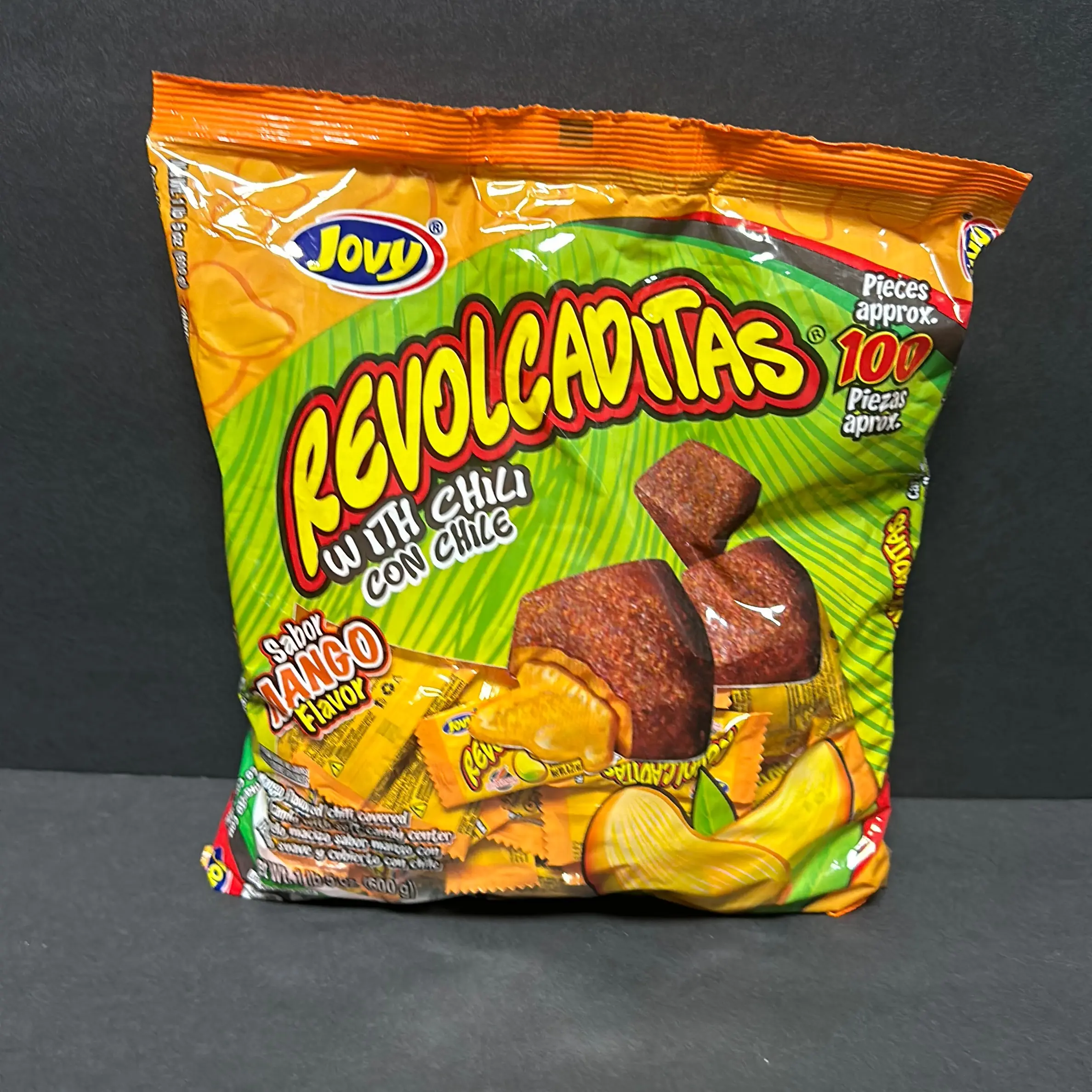 Revolcaditas with chili- Mango Candies. Sabor Mango con chile. Candy Sweet Snack  Spicy