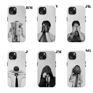 Kpop Idol Phone Case Tough Lexan Polycarbonate for iPhone 17-11 & Samsung S26-S23 Ultra Slim Glossy Impact Resistant Gift for Fans with 2D Design Image