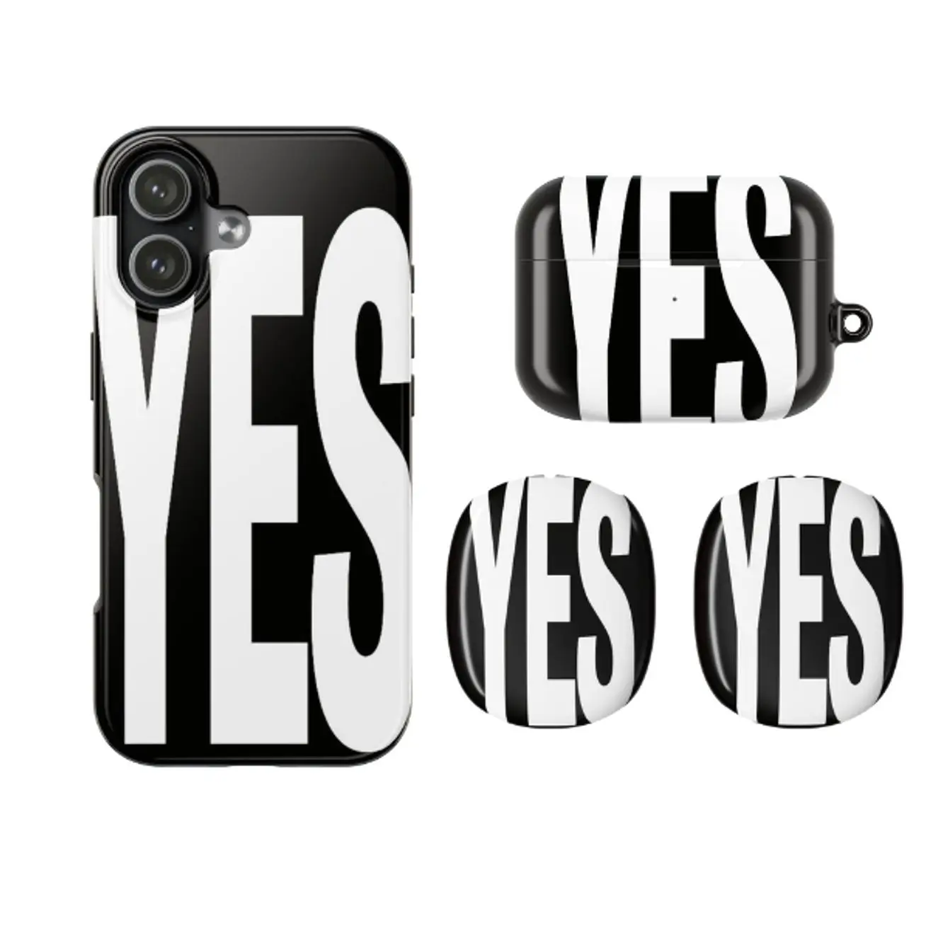 Yes No Case Combo For Iphone, Airpods & Airpods Max, Yes And No Case Cover For iPhone 17-11, Airpods 1 2 3 4, Airpods Pro 1 2 3 And Airpods Max