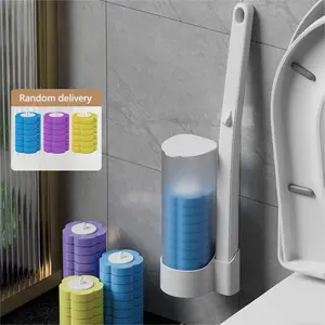 Disposable Toilet Wand Kit with 18 Refills & Wall-Mount Holder for Sinks Tubs & Drains Game-Changing Bathroom Cleaning Solution Brush Brush Brush duck  toilet  brush