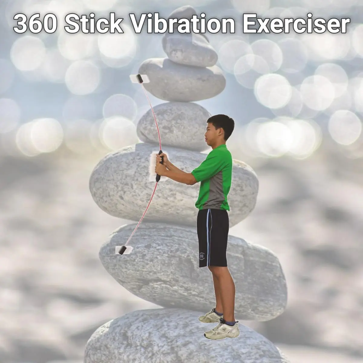212 MAIN 360-Degree Vibration Stick, Arm Trainer, Soft Grip Hand Grip  Strengthener, Home Workout Equipment for Strength Training & Arm Workouts -  TikTok Shop