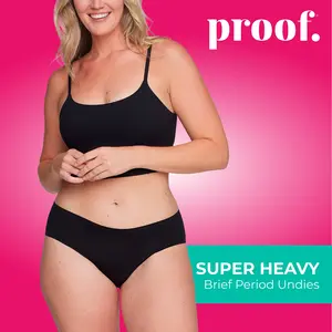 Proof. Super Heavy Brief, Washable Period Undies for Women