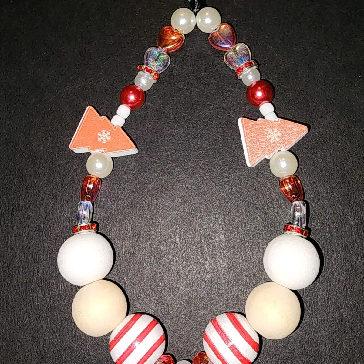 Red Christmas Tree Phone charm
