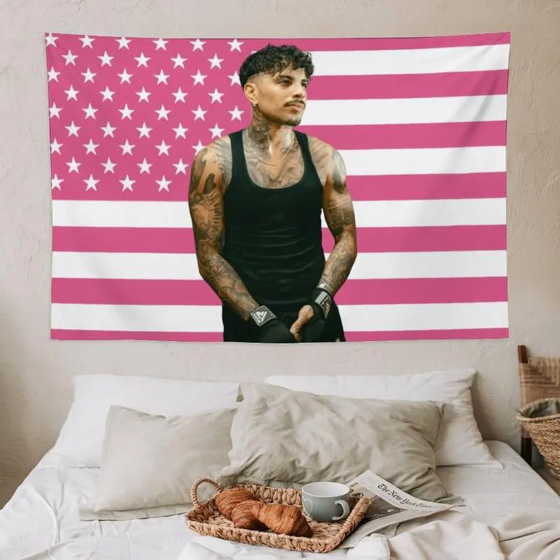 Alejandro Home Decor Modern Stripe Cotton Tapestry Banner - Rauw Flag Wall Hanging, Durable, Lightweight, Washable, Ideal Gift for Living Room, Bedroom, Rectangular