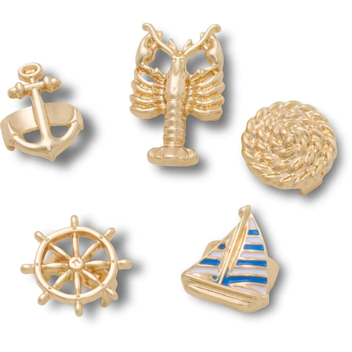 Crocs Jibbitz Sandal Charms 5-Pack, Cute Jewelry-Inspired Charms to Personalize Sandals