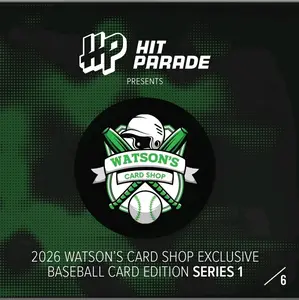 (Dome) 2026 Hit Parade Watson's Card Shop Autographed Baseball Card Box. 1 auto guaranteed per box.