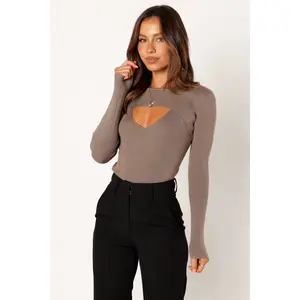 Jupiter Long Sleeve Knit Top - Mocha