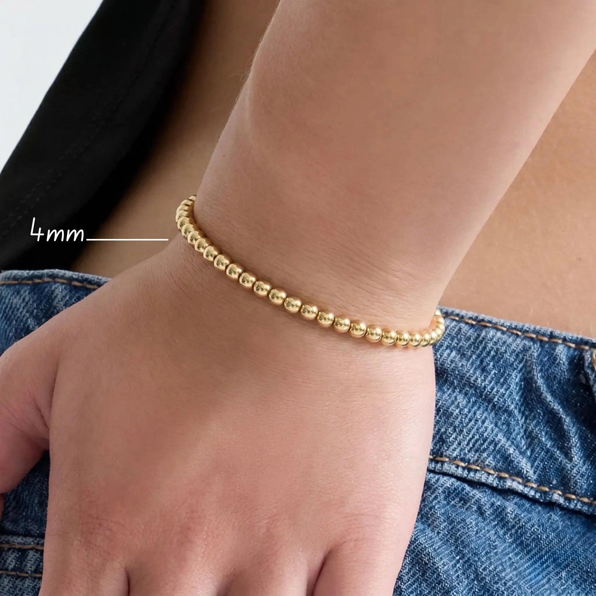 EVRY JEWELS Gold or Silver Plated Stainless Steel Women's Hypoallergenic Mykonos Bracelet