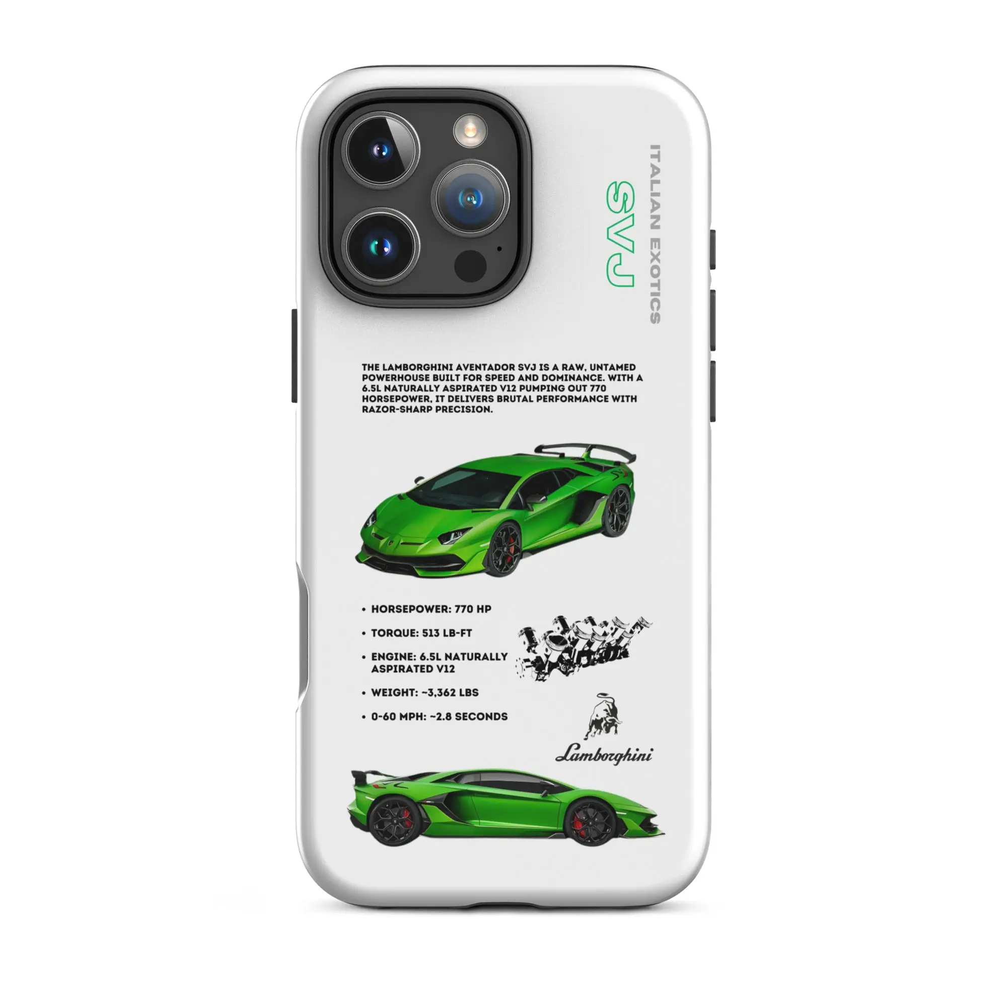 Lamborghini Aventador SVJ Tough Case for iPhone®