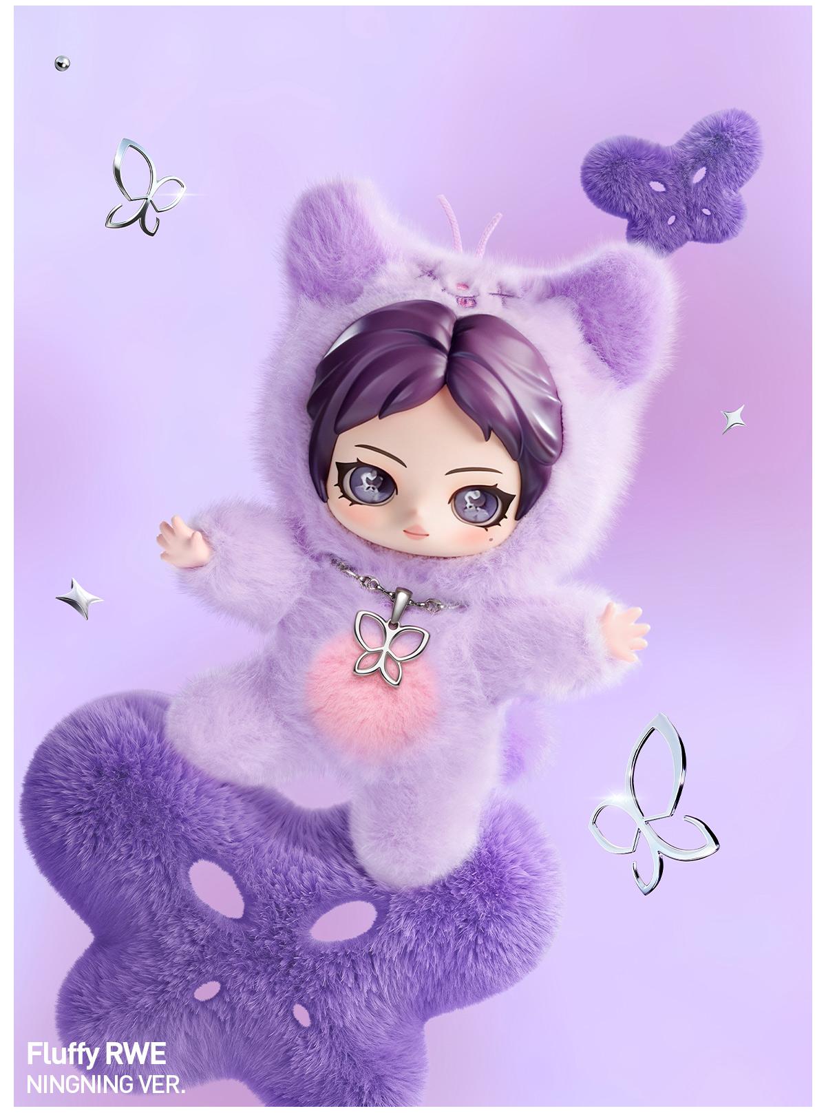 unboxing - POP MART aespa Fluffy Club Series Vinyl Plush Doll Pendant Blind Box,summerwins