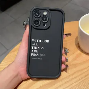 Letter Pattern Phone Case, Anti-drop Phone Protector Cover, Phone Accessories Compatible with iPhone 11 12 13 14 15 16 Pro Max