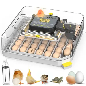 48 Egg Incubator for Hatching Eggs,Automatic Egg Turning and Humidity Control, with Automatic Water Serving,360° View Poultry Incubator for Hatching Chicken Duck Quail Parrot