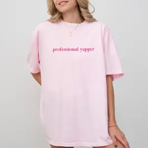 Professional Yapper Shirt Comfort Colors, Funny Yapper Tees for Women, Born To Yap T-shirt, Certified Yapper Tshirts for Girls, Born To Yap Forced to Shut Up, Casual Womenswear, Comfy Women's Tops
