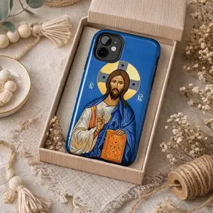 Christ Pantocrator Icon Phone Case | Orthodox Christian Tough Phone Case