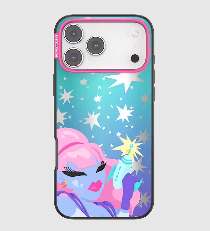 MagSafe Smartphone Cellphone Case with Popsockets Mirror Barbie-rella, Handheld Cover Accessory for iPhone 17 Pro Max, Accessories, Casing
