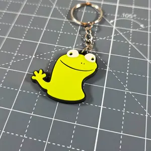 Lizard Keychain - TikTok Lizard Meme – Alien Gecko Bag Charm – Funny Animal Meme Gift – Reptile Keyring in-House Hand-Finished for Vibrant Look Lightweight Durable PLA Plastic with Attached Metal Keyring Perfect for Bag Charms and Fun Stocking Stuffers